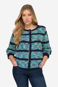 Große Größen Strickjacke, Damen, lila, Größe: 3XL, Synthetische Fasern/Polyester, LAURASON von LAURASON