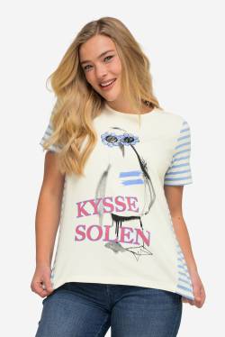 Große Größen T-Shirt, Damen, blau, Größe: L, Baumwolle, LAURASON von LAURASON