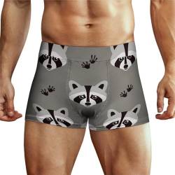 LAZAT Unterhosen Für Männer Waschbär Bären Unterwäsche Stretch Boxershorts Für Männer von LAZAT