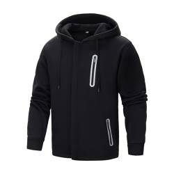 LBL Sweatjacke Hoodie Herren Kapuzenjacke Mit Reißverschluss Zipper Hoodie Mit Kapuze Casual Kapuzenpullover Warm Freizeitjacke von LBL Leading the Better Life