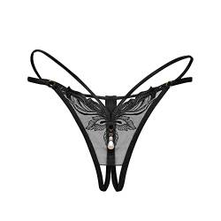 LCpddajlspig Damen Sexy Unterwäsche Unsichtbar Große Größen High Waist Lingerie Baumwolle Comfort Lingerie String Slips Niedrige Sport Hipster Panties Softfeeling mit Spitze Tanga Unterhosen von LCpddajlspig