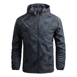 Regenjacke Herren, Schwarz Warm Gefüttert Outdoorjacke Wasserdicht 5xl Winterjacke mit Abnehmbarer Kapuze Skijacke Funktionsjacke Outdoor Winter Atmungsaktiv Winddichte Langarm Bodys Snowboardjacke von LCpddajlspig