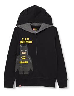 LEGO Batman Jungen Sweatjacke Full Zip mit Kapuze M12010642 von LEGO