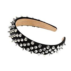 Metallnieten, Stirnbänder für Damen, Make-up und Waschen, elastisches Haarband für Damen und Mädchen, Hautpflege-Stirnband von LEJIAJU