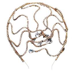 SnakeCrown Kristall-Braut-Stirnband, Hochzeit, Strass, Schlangen-Stirnband, MedusaStirnband, Schlangen-Kopfkette, MedusaCrown Kopfschmuck von LEJIAJU