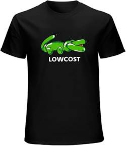 Crocodile Low Cost Fun Tennis Wimblesport Show Title Men Printed Graphic Mens Top Tee Short Sleeve T-Shirt Black L von LELA LADYBRO