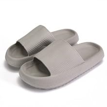 Badeschuhe Herren Damen Flip Flops Cloud Slides Badeschlappen Cloudyzz Zehentrenner Slippers Wolke Hausschuhe Airfoot Rutschfeste Pantoletten Sommer Garten Badelatsche Sandale (huise,26/27 EU) von LELEKALE