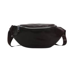 LERONO Taschen für Damen, Umhängetasche, Vintage-Brusttasche für Teenager, Erwachsene, PU-Bauchtasche, große Kapazität, Sporttasche, vielseitige Reise-Gürteltasche, coffee von LERONO