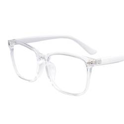 LHAODDUO Unisex Quadratische Brille Einfarbige Brille Vollrahmenbrille für Damen und Herren Optische Brille, einfarbig, 42 EU von LHAODDUO