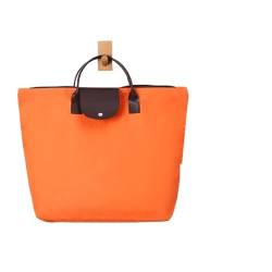 Reisetasche wasserdichte Strandtasche Damen Nylon Handtasche Frauen Tragetaschen Große Kapazität Handtasche Oxford Casual Reise Umhängetaschen (Color : Orange) von LHSJYG