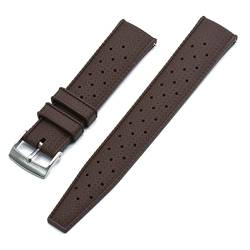 LHYFAGQK 22mm tropischer silikonkautschukgurt 20mm gurt tauchen wasserdichte gurt männer ersatzgurt fit for seiko(Rubber Brown,20mm) von LHYFAGQK