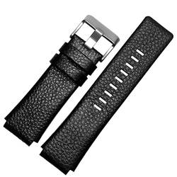 LHYFAGQK 30mm 28mm Black Strap Herrenband for DZ1089 DZ1123 DZ1132.(schwarz,30-18mm) von LHYFAGQK