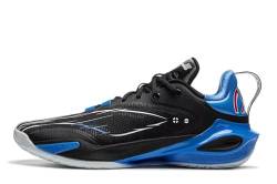 LI-NING Speed Professionelle Basketballschuh Herren Dämpfung Sportschuhe Schwarz Blau EU 43 von LI-NING