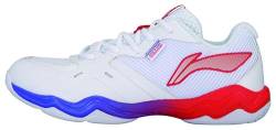 LI-NING Unisex Badmintonschuh Hallenschuh Sportschuh Schallwelle (weißrot, EU Schuhgrößensystem, Erwachsene, Numerisch, M, 43 2/3) von LI-NING