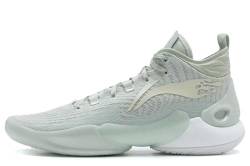 LI-NING YU Shuai ABAM059 Professionelle Basketballschuhe für Herren, SAS-Unterstützung, atmungsaktive High-Top-Sneaker, Hellgrün, 9.5 von LI-NING