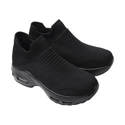 LIFKOME 1 Paar Sportluftkissenschuhe für Damen Laufschuhe für Mädchen Damen Sportschuhe Luftkissen-Sportschuhe Freizeitschuhe für Damen Bequeme Sportschuhe Outdoor-Schuhe Netz Black von LIFKOME