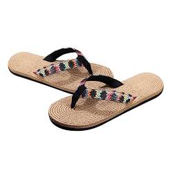 LIFKOME 1 Paar Strandsandale freizeitschuhe women shoes women's shoes ladies' shoe rutschhemmer für Damensandalen flache Hausschuhe Sommer-Flip-Flops sommer sandale Sommer Hausschuhe Black von LIFKOME