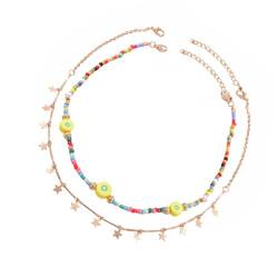 LIFKOME 1 Set Perlenkette In Verschiedenen Farben Hals Accessoires Halsschmuck Halskette Damen Halskette Schlüsselbeinkette Perlenkette Damenschmuck Damen Halskette Halskette Im von LIFKOME