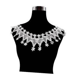 LIFKOME 10 Stk Spitzenkragen falsches Halsband Kleid Spitzenapplikation Ausschnitt gefälschte Kragen Stickerei gefälschter Kragen blouses for women women's blouses & shirts halsketten Weiß von LIFKOME