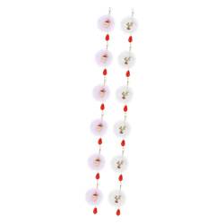 LIFKOME 12 Paare Ohrringe für Frauen Weihnachtsschmuck Feiertags-Plüsch-Ohrring Urlaub Ohrringe weihnachts party weihnachtsgeschenke Ohrringe aus Legierung Weihnachtsohrschmuck Weiß von LIFKOME