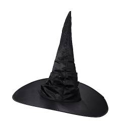 LIFKOME 1Stk Gefalteter Hexenhut geraffter Hexenhut verkleiden Kostüm halloween kopfschmuck halloween kopfbedeckung Hexenhüte mit Halloween-Motiven Festival Party Hexenhüte Tuch Black von LIFKOME