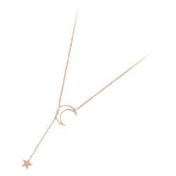 LIFKOME 5St Halskette mit Stern und Mond Mond-Stern-Charm-Halskette Halsketten für Mädchen frauen schmuck Mondhalsband Halskette Halskette für Mädchen Mond-Halskette von LIFKOME