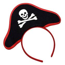 LIFKOME Piraten Stirnband Piraten Zubehör Halloween Dekor Make Up Stirnband Cosplay Zubehör Abschlussball Zubehör Halloween Stirnbänder Party Haarband Halloween Haar Accessoires von LIFKOME