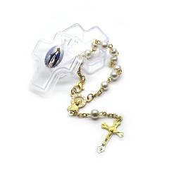 LIGSLN Religiöser Schmuck, Perlenarmband, Rosenkranzkette, stilvoller Handgelenkschmuck für Damen und Mädchen, Einheitsgröße, Kein Edelstein von LIGSLN