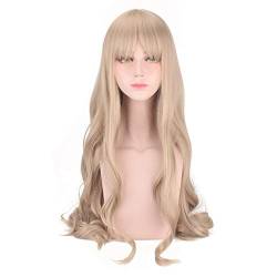 LINLINCD Cosplay wig Anime DARLING in der FRANXX CODE 556 KOKORO Langwellige lockige Perücke Cosplay Kostüm Hitzebeständige Kunsthaar Frauen Perücken von LINLINCD