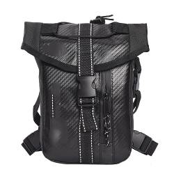 Beintasche Motorrad Männer Oxford Taille Tasche Drop Oberschenkel Bein Tasche Tasche Gürtel Hüfte Bum Geldbörse Motorrad Fahrer Umhängetasche Messenger Schulter Taschen Motorrad Beintasche(X) von LIUCHUCHU