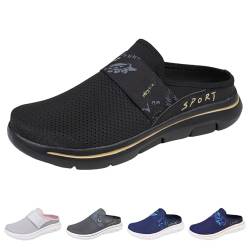 LIUPONHU Men's Comfort Breathable Support Sports Slip-On Sandals, Lightweight Casual Orthopedic Walking Shoes for Women (Black, Erwachsene, Damen, 41, Numerisch, EU Schuhgrößensystem, M) von LIUPONHU