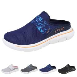 LIUPONHU Men's Comfort Breathable Support Sports Slip-On Sandals, Lightweight Casual Orthopedic Walking Shoes for Women (Blue Yellow, Erwachsene, Damen, 37, Numerisch, EU Schuhgrößensystem, M) von LIUPONHU