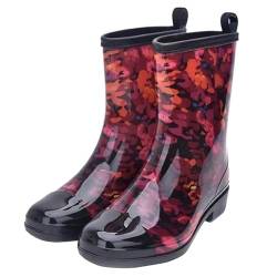 Wasserdichte, wadenlange Regenstiefel for Damen, rutschfeste Gummistiefel for Damen, Arbeitsstiefel for draußen, Gartenschuhe for nasses Wetter, for Gartenarbeit und Outdoor-Aktivitäten, langlebige un von LKDFONNV-ZPY