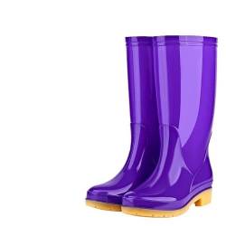 Wasserdichte, wadenlange Regenstiefel for Damen, rutschfeste Gummistiefel for Damen, Arbeitsstiefel for draußen, Gartenschuhe for nasses Wetter, for Gartenarbeit und Outdoor-Aktivitäten, langlebige un von LKDFONNV-ZPY