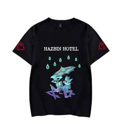 Hazbin Hotel Merch T-Shirt für Jungen Mädchen Charlie Morningstar Vaggie Anime Tops Herren Damen Cosplay Kurzarm Tee XXS-4XL von LKY STAR