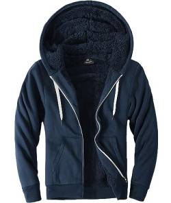 LLdress sweatjacke herren winter hoodie warm kapuzenjacke fleece gefüttert Freizeit Jacke mit Reißverschluss von LLdress