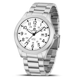 LN LENQIN Uhren Herren Herren Uhr Militär Uhr 30M wasserdichte Armbanduhr Herren Analog Quarz Uhren für Männer mit Datum Feld Uhr Nylon Band Armee Taktische Sportuhr von LN LENQIN