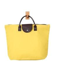 Reisetasche wasserdichte Strandtasche Damen Nylon Handtasche Frauen Tragetaschen Große Kapazität Handtasche Oxford Casual Reise Umhängetaschen(Color:Yellow) von LNNXSZ