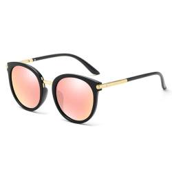 LNTICB® Polarisierte Sonnenbrille für Damen Herren UV400 Schutz Modische Klassische Groß Runde Rahmen Frauen Sonnenbrillen für Fahren Reisen von LNTICB