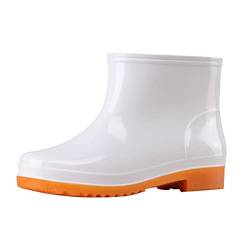 LOIJMK Damen Sneaker Schuhe Schwarz Gartenschuhe Regen verschleißfeste Damen Wasser Herren Stiefel Schuhe Outdoor Damen Turnschuhe Schuhe Damen 39 Schwarz (White, 40) von LOIJMK