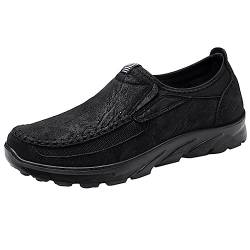 LOIJMK Schuhe 43 Herren Freizeitschuhe für Herren, Sportschuhe, trendiges Design für aktive Lebensstile, Sneakers Schuhe Schwarz Herren 46 (Black, 41) von LOIJMK