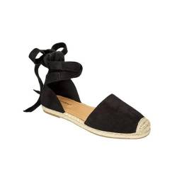 LOIJMK Schuhe Damen Schnür-Sandalen für den Urlaub, flache Schuhe, Riemchen, klobige Damen-Sandalen Schuhe Mit Rollen Damen 37 (Black, 37) von LOIJMK