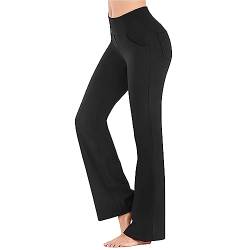 Lounge Wear Damen Hosen Yoga, Funky Hosen Damen High Waist Yogahose Freizeithose Slim Fit Yoga Hosen Damen Jogginghose Bequeme Hose Gym Hose Damen Große Größen Sweathose Laufhose von LOIJMK