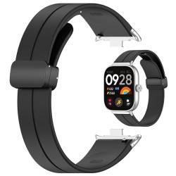 LOKEKE Kompatibel mit Redmi Watch 4 Ersatz-Armband, Ersatz-Silikon-Armband, kompatibel mit Xiaomi Band 8 Pro (schwarz), Silikon, Künstlicher Quarz. von LOKEKE