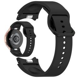 LOKEKE Kompatibel mit Samsung Galaxy Watch 7 Ersatzband – Ersatz-Silikon-Armband, kompatibel mit Samsung Galaxy Watch 7 (schwarz) von LOKEKE