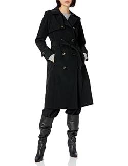 LONDON FOG Damen L721585r93 Trenchcoat, schwarz, Large von LONDON FOG