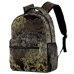 LORVIES Steampunk-Stil Art Casual Rucksack Schulter Rucksack Bookbag für Schule Studenten Reisetasche von LORVIES