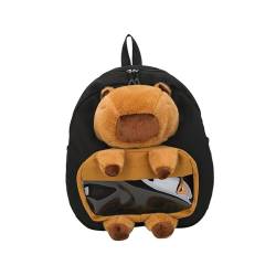 LOVIVER Capybara-Rucksack, leicht, lustiger, süßer Cartoon-Tagesrucksack für Damen und Herren, Geburtstag, Schwarz von LOVIVER