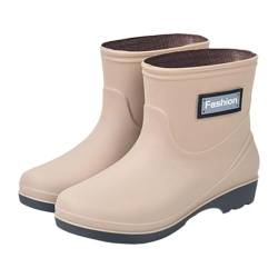 LOVIVER Damen-Regenstiefel mit mittlerer Wade, Gartenstiefel, Zubehör, leichte Schlupf-Regenstiefel, Knöchel-Regenstiefel, Outdoor-Arbeitsstiefel für Damen, 37 von LOVIVER