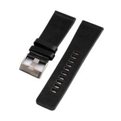 LQXHZ Hohe qualität echte kalb hide leder armbands Compatible With diesel watchrippe männer armband watch bands 2 6mm 27mm 28mm 30mm 32mm 34mm(Black,28mm) von LQXHZ